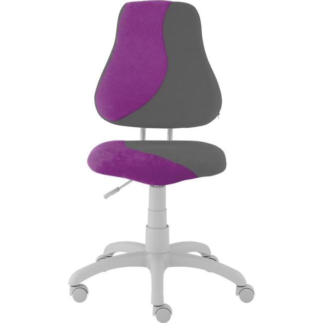 Mitwachsender Kinderstuhl FUXO S-LINE lila/grau (Suedine)