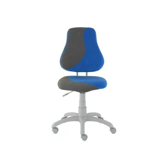 [AB201757] Mitwachsender Kinderstuhl FUXO S-LINE blau/grau (Suedine)