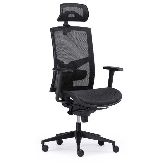 GAME Net Bürostuhl, komplett aus Netzgewebe, schwarz
