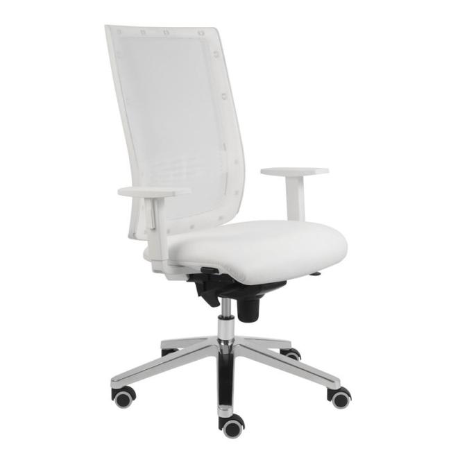 [AB201802] Kent Medical Stuhl, SY, Armlehnen P41W, medizinisches Öko-Leder KN0080 weiß