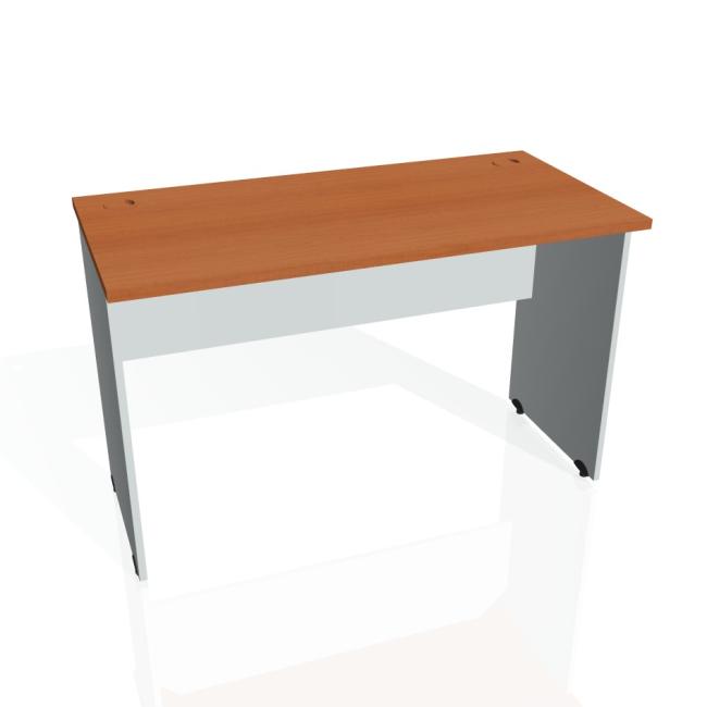 Tor-Schreibtisch, 120 x 75,5 x 60 cm, Kirsche/Grau