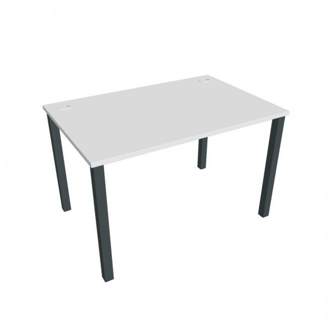 [ON120091] Schreibtisch Uni, 120x75,5x80 cm, weiß/schwarz