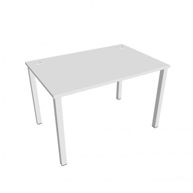 Schreibtisch Uni, 120 x 75,5 x 80 cm, weiß/weiß