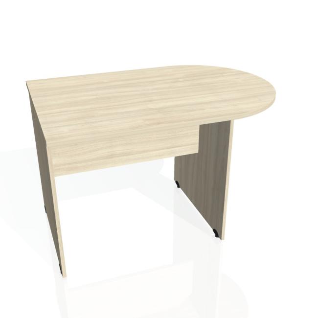 Beistelltisch mit Toraufsatz, 120 x 75,5 x 80 cm, Akazie/Akazie