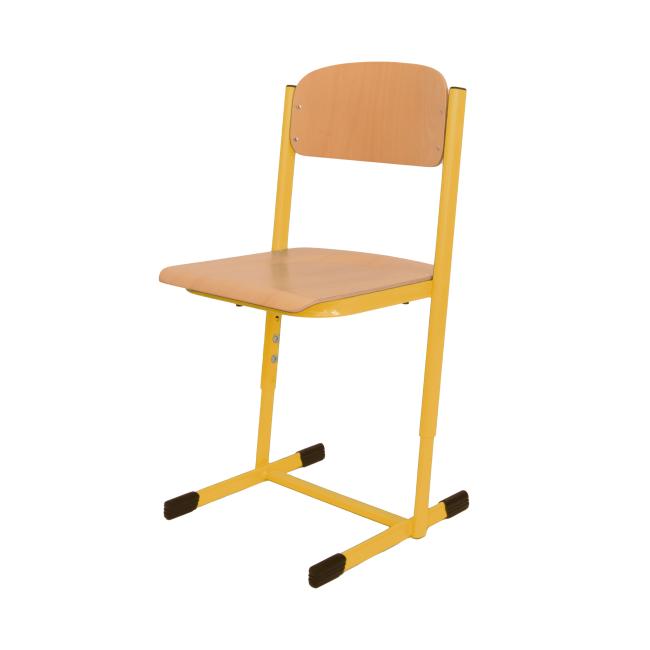 [AB300012] Schülerstuhl, massiv, Größe 2, gelb