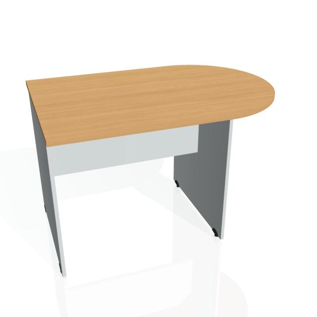 [ON120128] Beistelltisch „Tor“, 120 x 75,5 x 80 cm, Buche/Grau