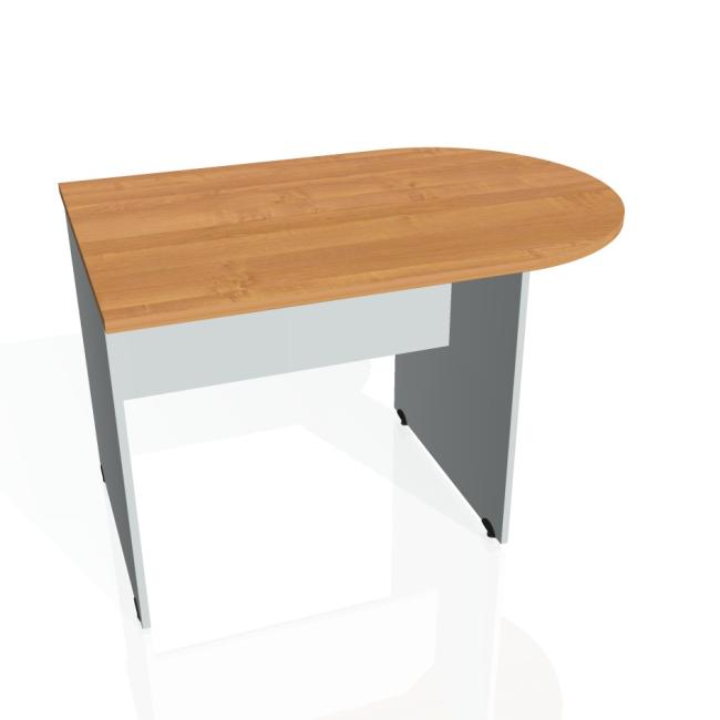 [ON120138] Beistelltisch mit Torfront, 120 x 75,5 x 80 cm, Erle/Grau