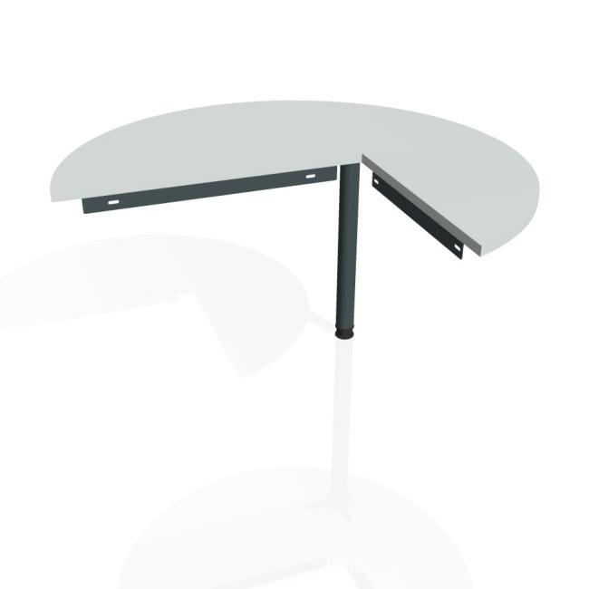 Beistelltisch links am Tor, 120 x 75,5 cm, grau/metall