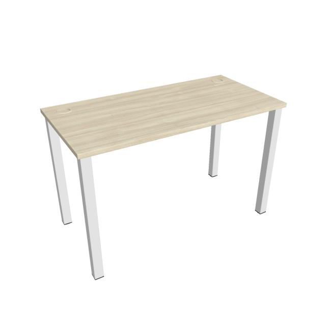 [ON120213] Schreibtisch Uni, 120 x 75,5 x 60 cm, Akazie/Weiß