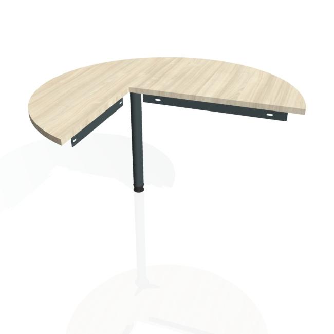 [ON120219] Beistelltisch für das Tor, rechts, 120 x 75,5 cm, Akazie/Metall