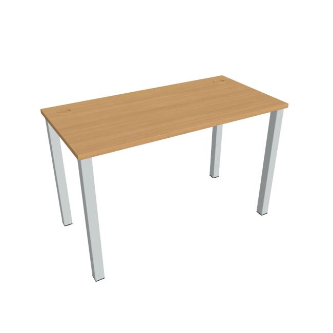 Schreibtisch Uni, 120x75,5x60 cm, Buche/Grau