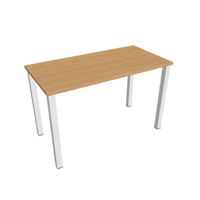 [ON120223] Schreibtisch Uni, 120 x 75,5 x 60 cm, Buche/Weiß