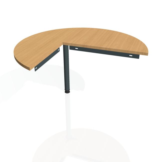 [ON120229] Beistelltisch für das Tor, rechts, 120 x 75,5 cm, Buche/Metall