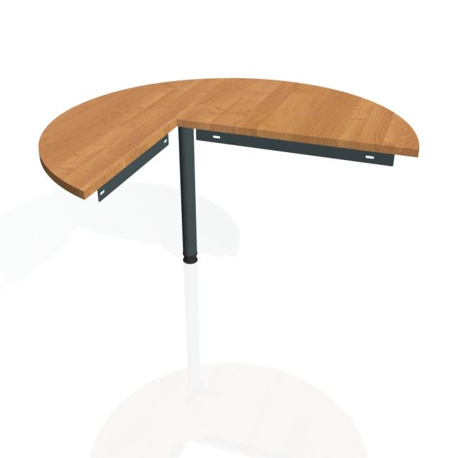 Beistelltisch für das Tor, rechts, 120 x 75,5 cm, Erle/Metall