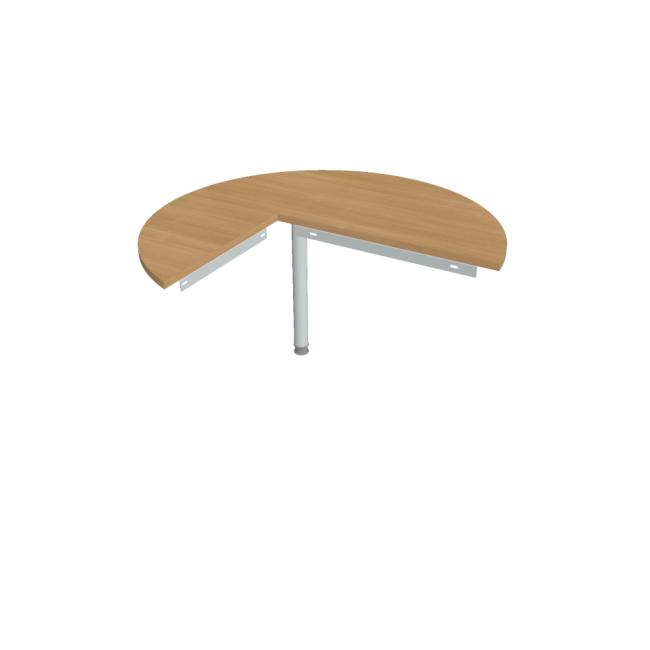 [ON120249] Beistelltisch „Tor“, rechts, 120 x 75,5 cm, Eiche/Metall