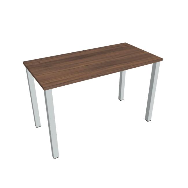 Schreibtisch Uni, 120x75,5x60 cm, Walnuss/Grau