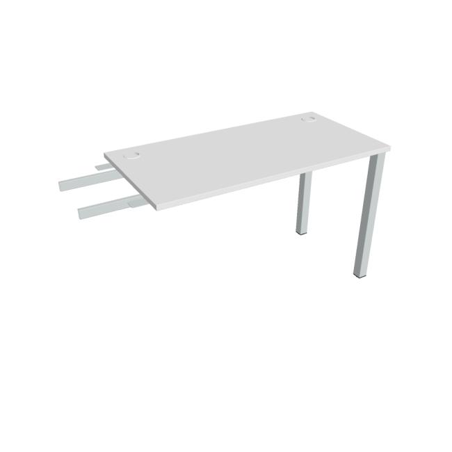 Uni-Schreibtisch, Maschendrahtgestell, 120 x 75,5 x 60 cm, weiß/grau