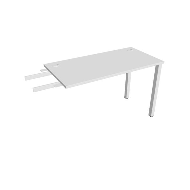 Uni-Schreibtisch, Maschendrahtgestell, 120 x 75,5 x 60 cm, weiß/weiß
