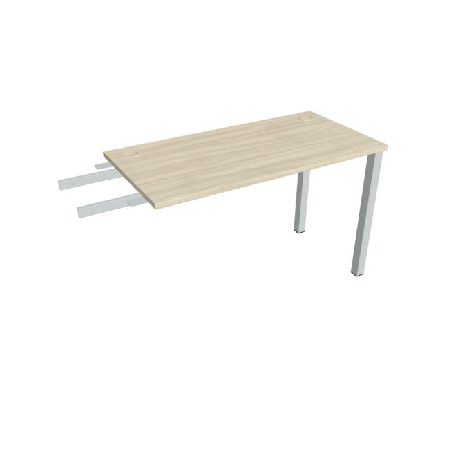 Uni-Schreibtisch, Maschendrahtgestell, 120 x 75,5 x 60 cm, Akazie/Grau