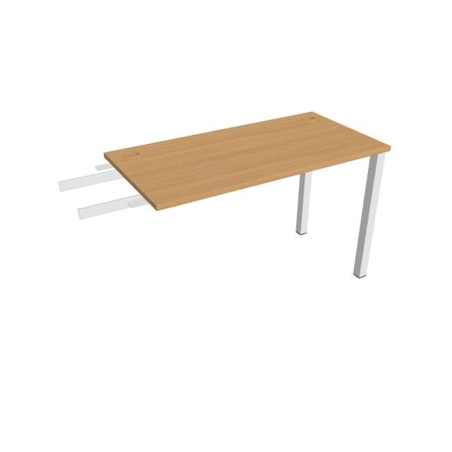 [ON120323] Uni-Schreibtisch, Maschendrahtgestell, 120 x 75,5 x 60 cm, Buche/Weiß