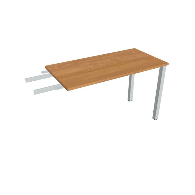 Uni-Schreibtisch, Maschendrahtgestell, 120 x 75,5 x 60 cm, Erle/Grau