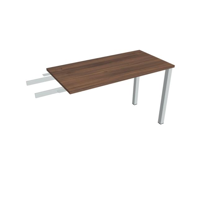 [ON120372] Uni-Schreibtisch, Kettengeflecht, 120 x 75,5 x 60 cm, Walnuss/Grau