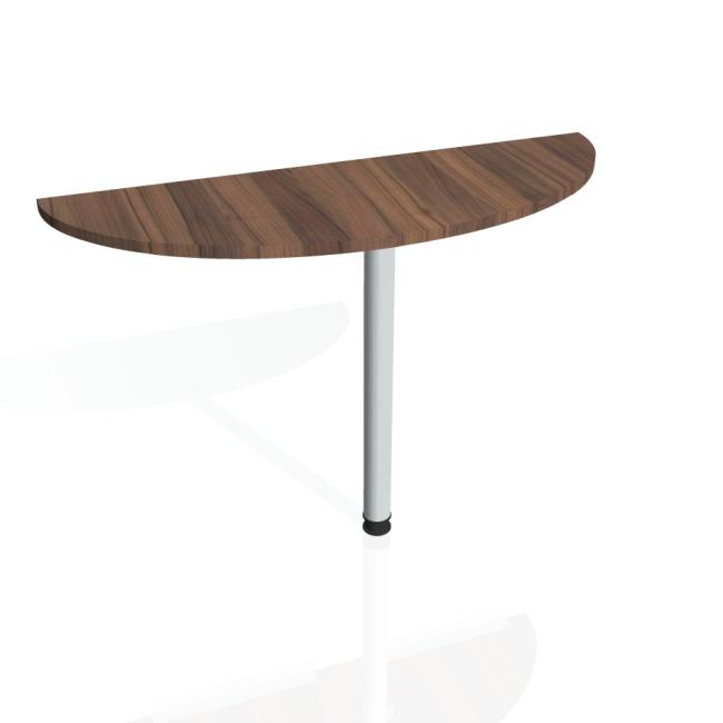 Beistelltisch „Tor“, 120 x 75,5 x 40 cm, Nussbaum/Metall