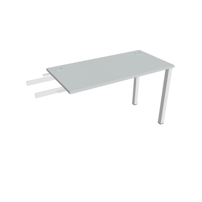 Uni-Schreibtisch, Maschendrahtgestell, 120 x 75,5 x 60 cm, grau/weiß