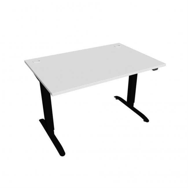 [ON120391] Schreibtisch Motion, ZO, 2S, 120x70,5-120,5x80 cm, weiß/schwarz