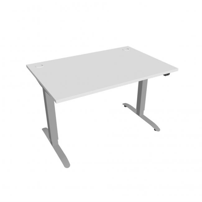 [ON120392] Schreibtisch Motion, ZO, 2S, 120x70,5-120,5x80 cm, weiß/grau