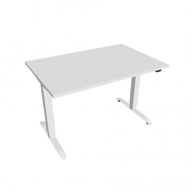 [ON120393] Schreibtisch Motion, ZO, 2S, 120x70,5-120,5x80 cm, weiß/weiß