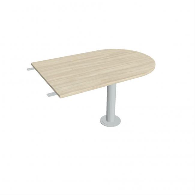 [ON120419] Beistelltisch mit Tormotiv, 120 x 75,5 x 80 cm, Akazie/Metall