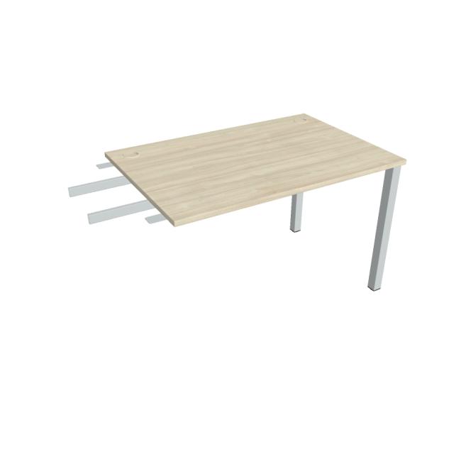 [ON120512] Uni-Schreibtisch, Maschendrahtgestell, 120 x 75,5 x 80 cm, Akazie/Grau