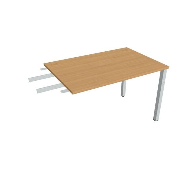 [ON120522] Uni-Schreibtisch, Maschendrahtgestell, 120 x 75,5 x 80 cm, Buche/Grau