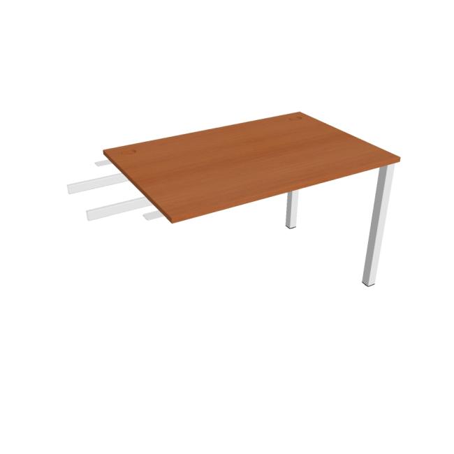 Uni-Schreibtisch, Maschendrahtgestell, 120 x 75,5 x 80 cm, Kirsche/Weiß