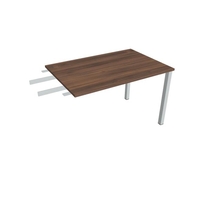 [ON120572] Uni-Schreibtisch, Kettengeflecht, 120 x 75,5 x 80 cm, Walnuss/Grau