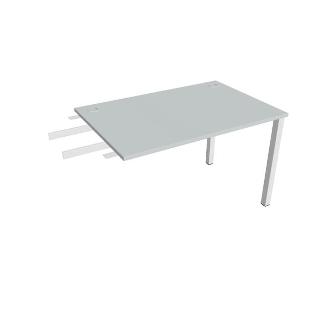 [ON120583] Uni-Schreibtisch, Maschendrahtgestell, 120 x 75,5 x 80 cm, grau/weiß