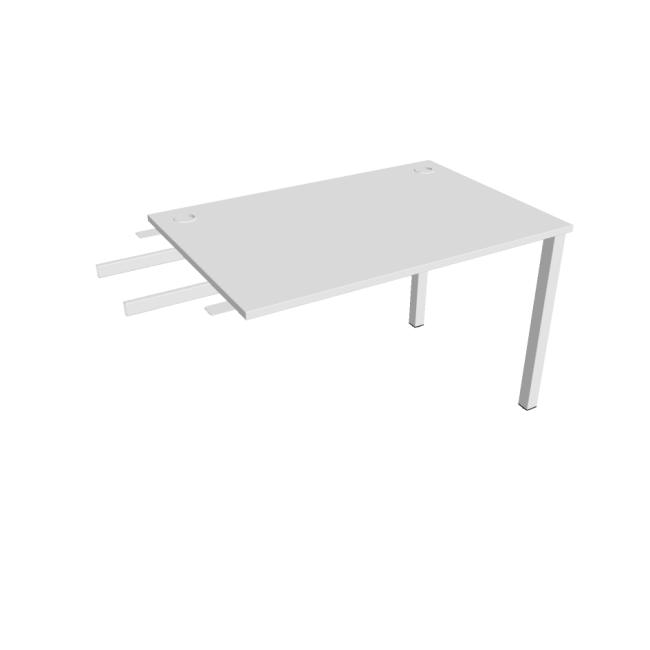 Uni-Schreibtisch, Maschendrahtgestell, 120 x 75,5 x 80 cm, weiß/weiß