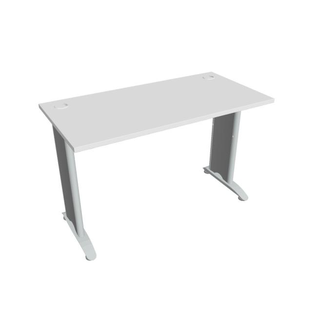 Flex-Schreibtisch, 120 x 75,5 x 60 cm, weiß/metall