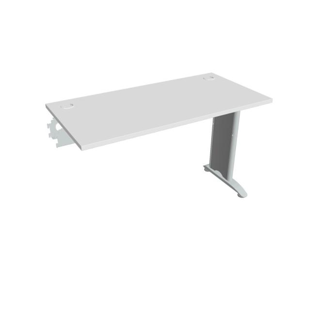 Flex-Schreibtisch, 120 x 75,5 x 60 cm, weiß/metall