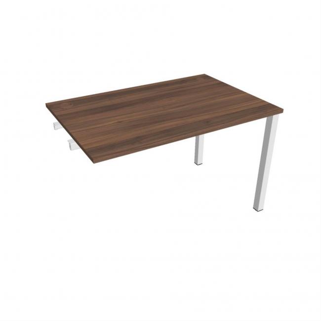[ON121573] Uni-Werkbank für Längsverkettung, 120 x 75,5 x 80 cm, Nussbaum/Weiß