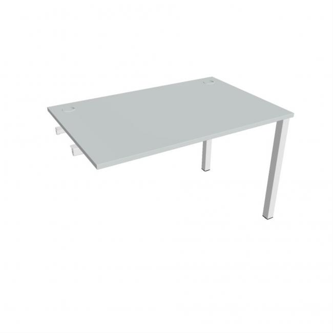 Uni-Werkbank für Längsverkettung, 120 x 75,5 x 80 cm, grau/weiß