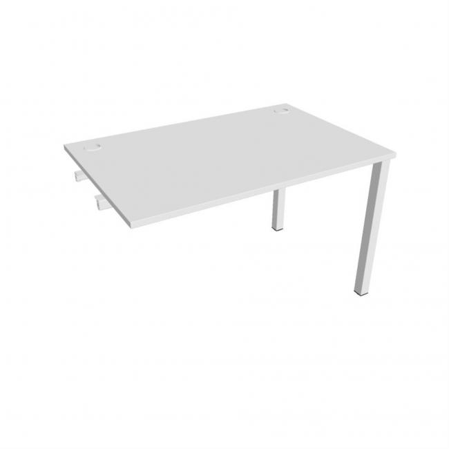 Uni-Werkbank für Längsverkettung, 120 x 75,5 x 80 cm, weiß/weiß
