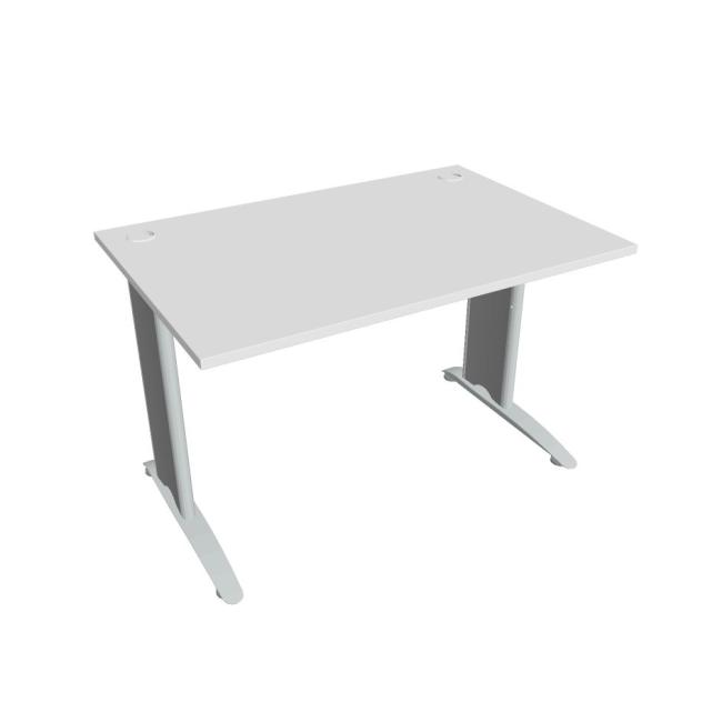 Flex-Schreibtisch, 120 x 75,5 x 80 cm, weiß/metall