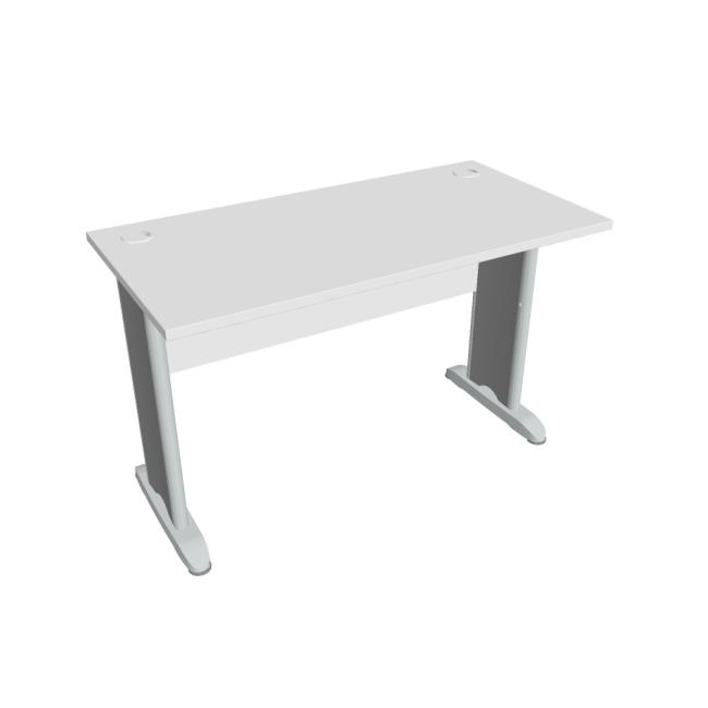 [ON121799] Schreibtisch Cross, 120 x 75,5 x 60 cm, weiß/metall