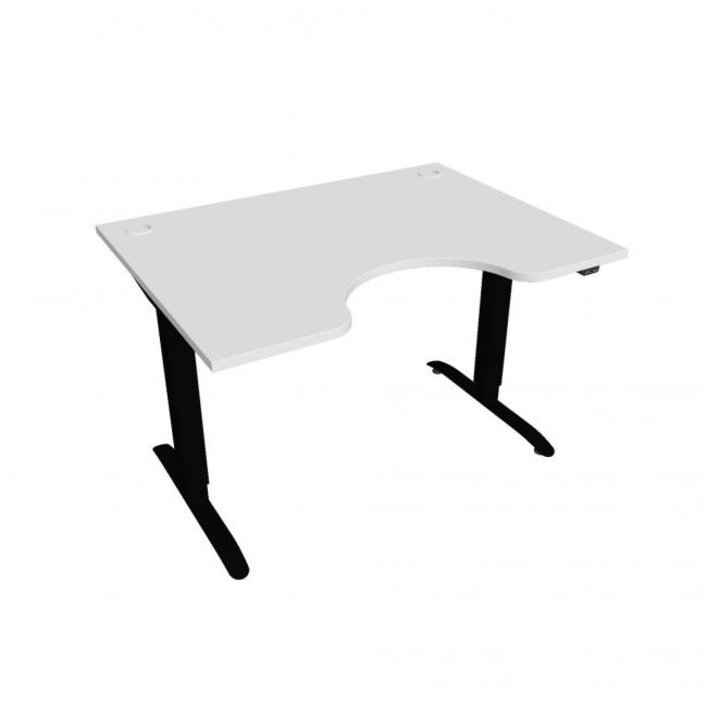 [ON123091] Motion Ergo Schreibtisch, ZO, 2S, 120x70,5-120,5x90 cm, weiß/schwarz