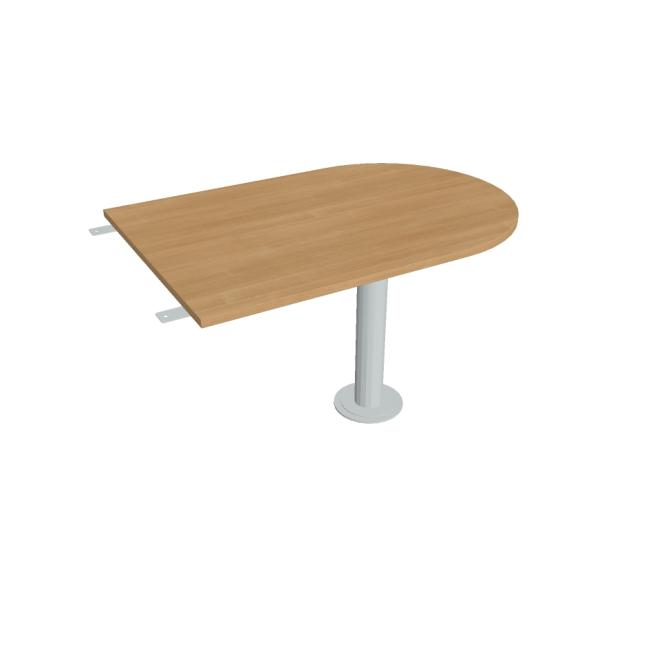 [ON124949] Beistelltisch Cross, 120 x 75,5 x 80 cm, Eiche/Metall