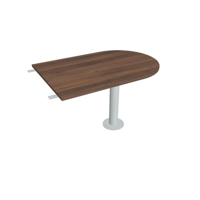 [ON124979] Beistelltisch Cross, 120 x 75,5 x 80 cm, Nussbaum/Metall
