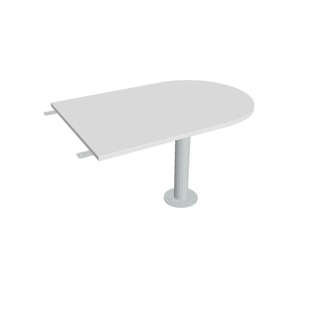[ON125199] Flex Beistelltisch, 120 x 75,5 x 80 cm, weiß/metall