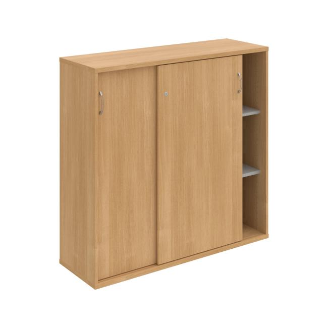 Stabiler Regalschrank, 120 x 115,2 x 40 cm, Eiche/Eiche